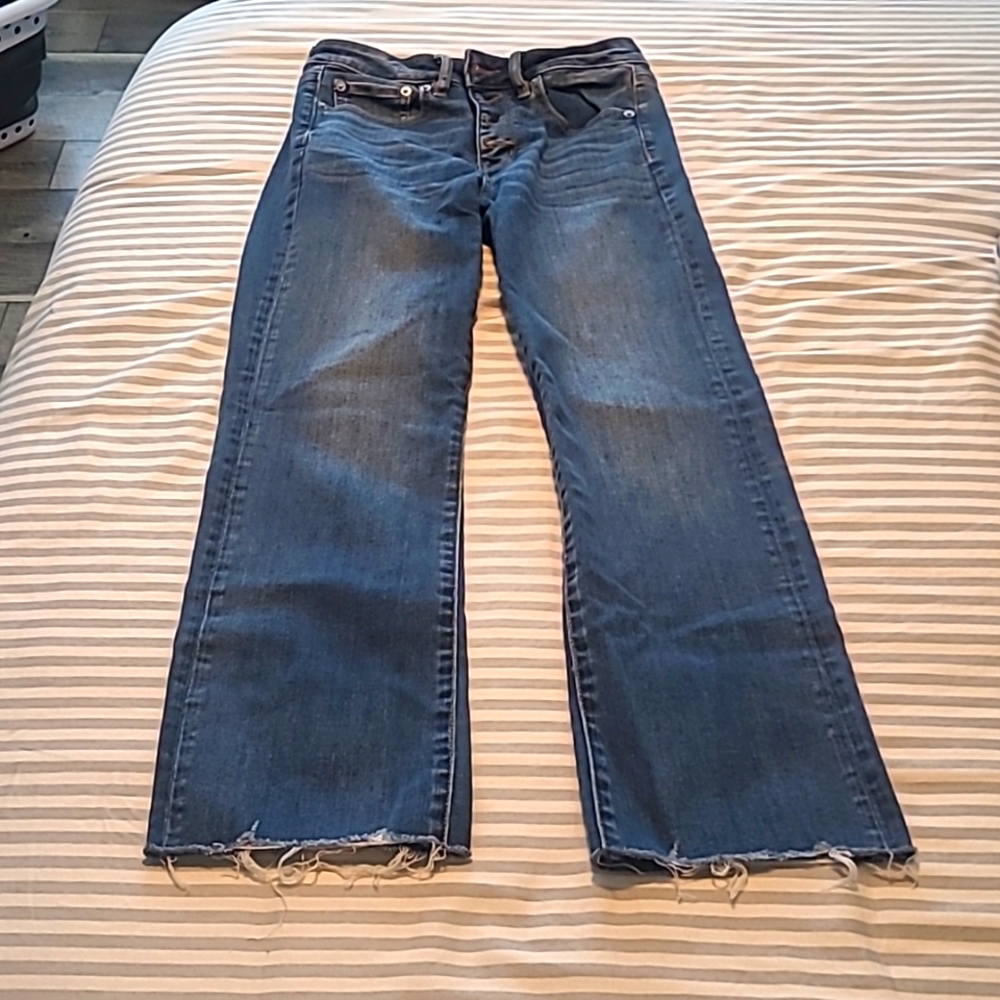 American Eagle high rise crop flare, size 2